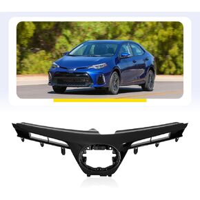 PENSUN Front Bumper Upper and Lower Grilles Fit for Toyota Corolla SE XSE 2017 2018 2019, Black Front Bumper Grill Assembly in Kuwait