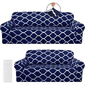 Peryiter 3 PCS Cover الأريكة مجموعة أغطية أثاث غرفة المعيشة للأريكة والأرائك Loves Arm Chair Slipcover ، واقي الأثاث ، Form Fit Endress ، Wrinkle Free (Black) in Kuwait