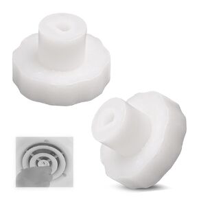 HVAC Manual Damper Knob for 0.25 Inch Shaft, Replacement Control Knob for HVAC Ceiling Dampers & Round Duct Ring with Butterfly Damper, White Easy-Grip Design for Airflow Adjustment,2 Pack in Kuwait