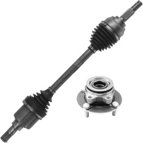 Detroit Axle - AWD Front 2PC CV Axles for Chevrolet Tahoe GMC Yukon Silverado Sierra 1500 K1500 Pickup Suburban Escalade ESV Ext ، 2 CV Axle Malets Present in Kuwait