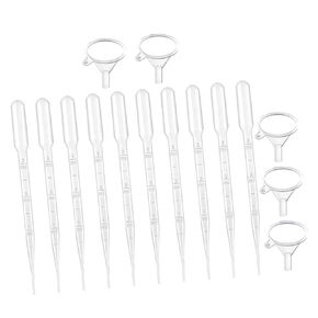 205 قطعة من الماصات البلاستيكية المتدرجة سعة 3 مل للاستعمال مرة واحدة مع 5 أقماع صغيرة، وقطارات نقل 150 مم للمختبر، والزيوت العطرية، والكيمياء، والتعامل مع السوائل in Kuwait