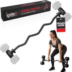 Upgraded Dumbbell Bar – Adjustable Dumbbell to Barbell Converter | Multi-Functional Alloy Steel Bar for Home Gym Workout | Strength Training Equipment | Perfect New Year Christmas Gift for Fitness Enthusiasts in Saudi Arabia