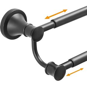 Hoimpro Adjustable Retractable 15-27 Inches Stainless Steel Bathroom Towel Bar, Bathroom Accessories Bath Hotel Double Towel Bar Rod Hanger Wall Mounted Towel Holder Towel Rack, Oil Rubbed Bronze in Kuwait
