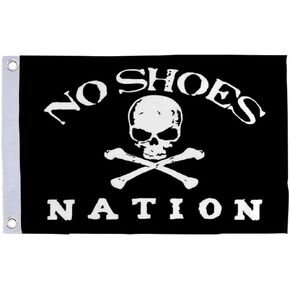 علم Bayyon صغير مزدوج الجوانب بدون أحذية - 30.48 سم × 45.72 سم بوصة قارب دراجة نارية يخت قارب دراجة علم سيارة مع حلقتين نحاسيتين in Kuwait