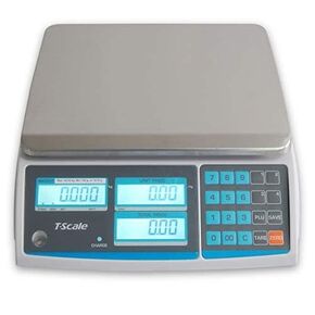 Aquos ZTP Price Computing Scale – Class III NTEP Legal for Trade, Commercial Digital Scale with LCD Backlit Display & Stainless Steel Platter, Retail Grocery Scale (60lbs Pole Model) in Saudi Arabia
