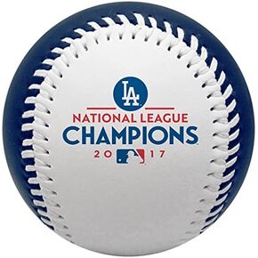 Jarden Sports Licensing MLB Los Angeles Dodgers Nl Champ Baseball, One Size, Blue/White in Saudi Arabia