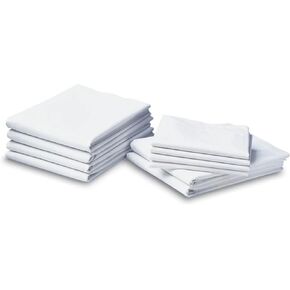 T-180 White Draw Sheets – Cotton-Polyester Blend, Easy to Wash, Commercial Quality for Healthcare & Hospitality (12, 54x72) in Saudi Arabia