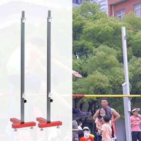 T-Shaped Base Training High Jump Stand, A Pair Jumping Equipment Standards for High School,Essential Jumping Training Posts Pole for Track in Kuwait