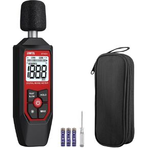 جهاز قياس ديسيبل BTNTA، جهاز قياس مستوى الصوت الرقمي 30-130 ديسيبل A-وزن، جهاز اختبار SPL محمول مع شاشة LCD بإضاءة خلفية، قارئ ديسيبل الضوضاء الحد الأقصى لبيانات إيقاف تشغيل الصوت لجيران مصنع المكاتب المنزلية in Kuwait