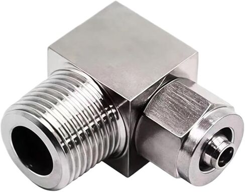 4 6 8 10 12 مم النيكل المطلي بالنحاس سريع الدوران للكوع ذو الزاوية اليمنى موصل سريع لأنابيب الهواء (أرجواني) in Kuwait