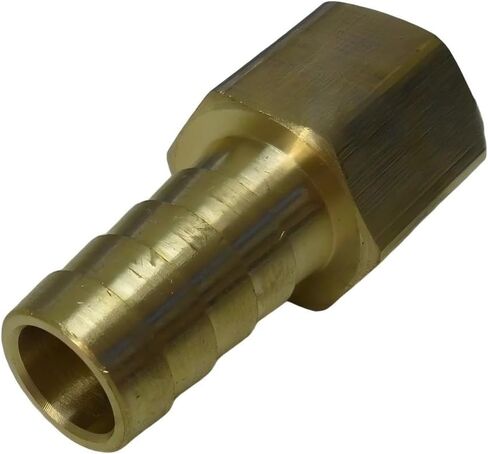 1/2 خرطوم بارب × 3/8 أنثى NPT تركيب الأنابيب النحاسية NPT خيط - لهواء وقود الغاز والماء - الحد الأقصى للضغط 150 رطل لكل بوصة مربعة - تقييمات درجة الحرارة من -40 فهرنهايت إلى 160 فهرنهايت - استبدال خرطوم المحول الأنثوي الصلب in Kuwait