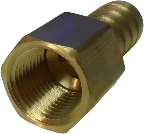 1/2 خرطوم بارب × 3/8 أنثى NPT تركيب الأنابيب النحاسية NPT خيط - لهواء وقود الغاز والماء - الحد الأقصى للضغط 150 رطل لكل بوصة مربعة - تقييمات درجة الحرارة من -40 فهرنهايت إلى 160 فهرنهايت - استبدال خرطوم المحول الأنثوي الصلب in Kuwait