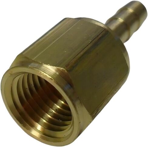 3/16 خرطوم بارب × 1/4 أنثى NPT تركيب الأنابيب النحاسية NPT الموضوع - لهواء وقود الغاز والماء - الحد الأقصى للضغط 150 رطل لكل بوصة مربعة - تقييمات درجة الحرارة من -40 فهرنهايت إلى 160 فهرنهايت - استبدال خرطوم محول أنثى جامد in Kuwait