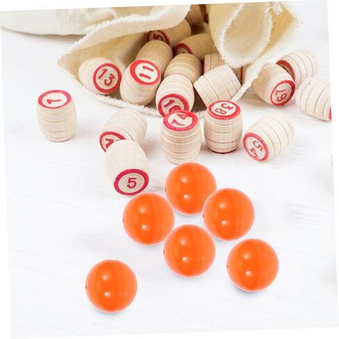 Toyvian 50pcs Plastic Hollow Bingo Balls Openable Raffle Drawing Spheres for Party Games Team Building Activities and Engaging Entertainment Events in Kuwait
