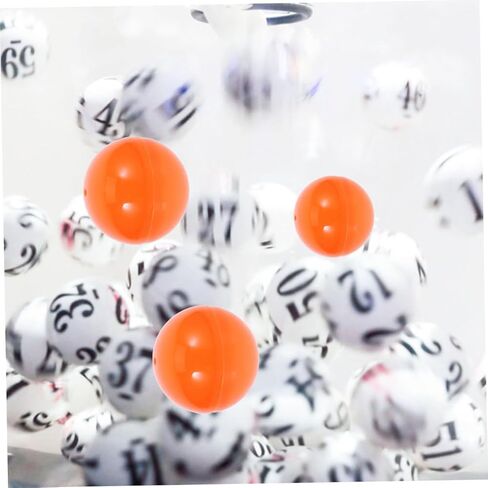 Toyvian 50pcs Plastic Hollow Bingo Balls Openable Raffle Drawing Spheres for Party Games Team Building Activities and Engaging Entertainment Events in Kuwait