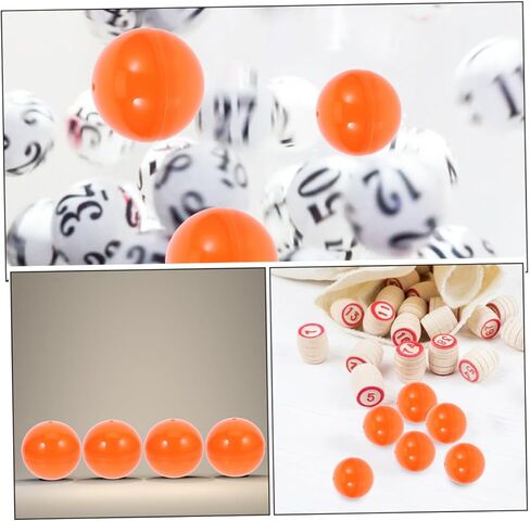 Toyvian 50pcs Plastic Hollow Bingo Balls Openable Raffle Drawing Spheres for Party Games Team Building Activities and Engaging Entertainment Events in Kuwait
