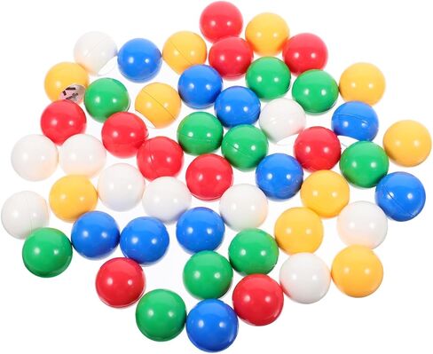 50 قطعة من كرات اليانصيب الملونة للنوافذ من BESPORTBLE للسحوبات والألعاب، كرات بينجو خفيفة الوزن لأنشطة الحفلات والفعاليات للاحتفالات الفنية والحرف اليدوية ومتعة الكرنفال in Kuwait