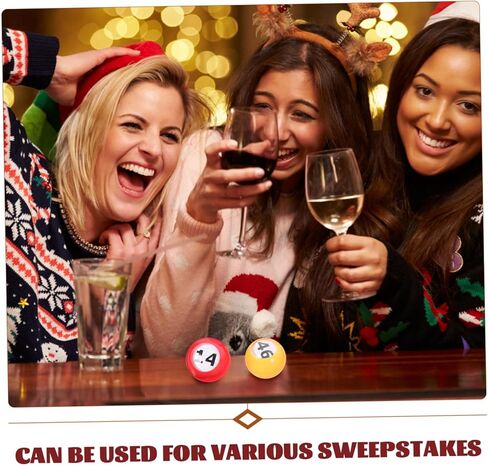 50 قطعة من كرات اليانصيب الملونة للنوافذ من BESPORTBLE للسحوبات والألعاب، كرات بينجو خفيفة الوزن لأنشطة الحفلات والفعاليات للاحتفالات الفنية والحرف اليدوية ومتعة الكرنفال in Kuwait