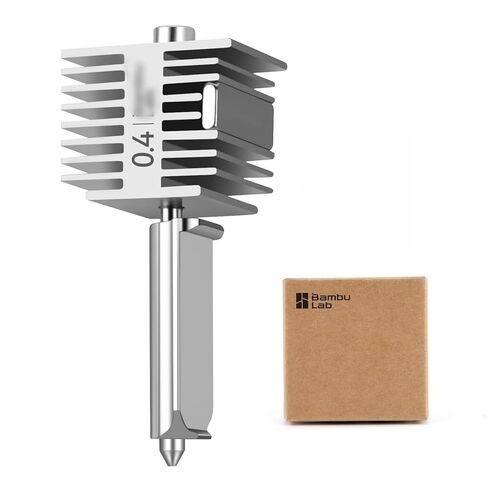 Original BambuLAB A1 3D Printer Hotend, A1 Mini Stainless Steel Hotend Kit,All Metal Extruder Hot End for Bambu Lab A1 Series 3D Printer Accessories (A1 0.4mm Stainless Hotend) in Kuwait