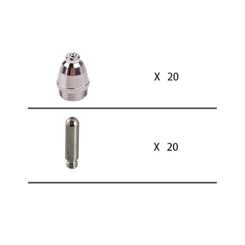 40 Pcs Welding Accessories Plasma Cutting Machine Consumables Kit Nozzle Nozzle in Saudi Arabia