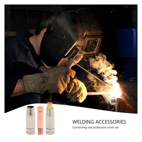 19PCS/Set Nozzle Contact Tips Holder for Mig Semi-Automatic Welding Tool Accessories Fit for 15AK MIG Torch Nozzle in Saudi Arabia