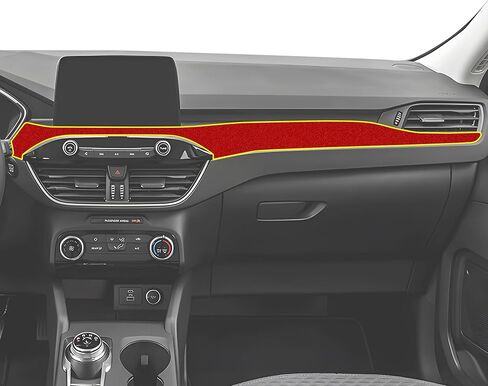 BOGAR TECH DESIGNS Precut for Ford Escape 2020-2025 Dashboard & Door Trim Vinyl Decal Interior Overlay, Gloss Black in Saudi Arabia