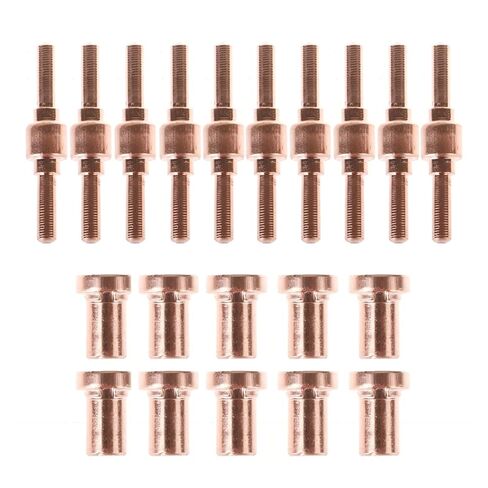 40PCS Set of 40 Long Tip Electrodes and Red Copper Nozzles for Cutting/Cut 50 PT31 LG40 40A Welding Nozzle in Saudi Arabia