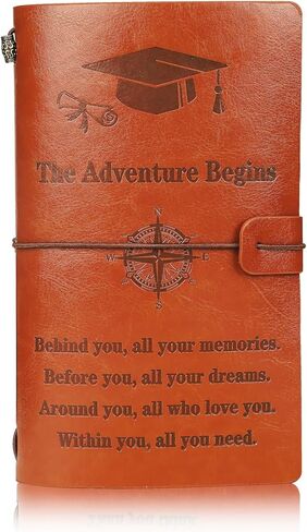 2025 Graduation Gifts for Her Him Inspirational Graduation Journal Class of 2025 Graduating Leather Journal Notebook 136 Pages Diary Notebook Congrats Grad Graduate Back to School Gifts for Her Him in Kuwait