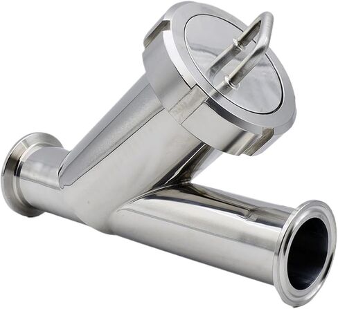 SS304 Sanitary Inline Y Filter - Tri Clamp 50.5/64mm, 19-51mm OD(100mesh-25mm Ferrule 50.5) in Saudi Arabia