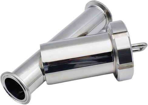 SS304 Sanitary Inline Y Filter - Tri Clamp 50.5/64mm, 19-51mm OD(100mesh-25mm Ferrule 50.5) in Saudi Arabia