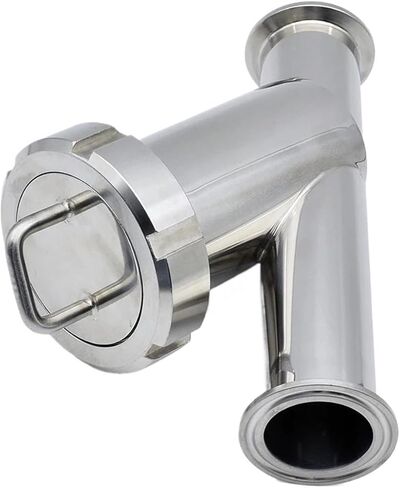 SS304 Sanitary Inline Y Filter - Tri Clamp 50.5/64mm, 19-51mm OD(100mesh-25mm Ferrule 50.5) in Saudi Arabia