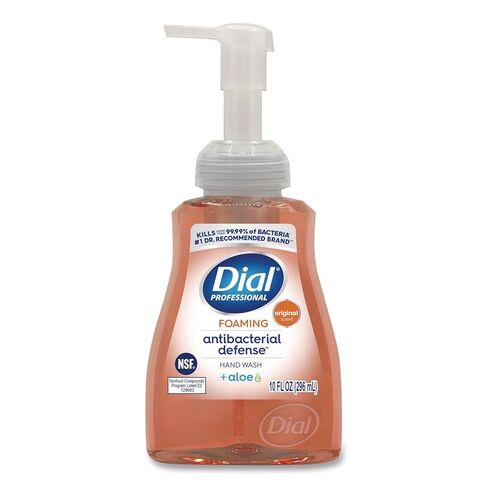 Dial Professional Antibacterial Foaming Hand Soap, Original Scent, 10 oz – #1 Doctor Recommended, Kills 99.99% Germs, Dermatologist Tested, Cruelty Free, Paraben and Phthalate Free, NSF Certified in Kuwait