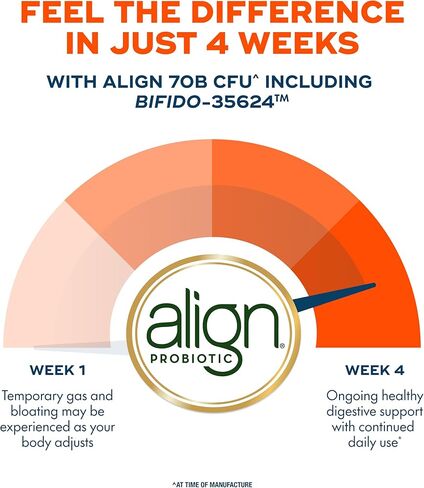 Align Probiotic, 70 مليار CFU، مزيج من 6 سلالات، بروبيوتيك للنساء والرجال، بروبيوتيك يومي لصحة الجهاز الهضمي، يساعد على تخفيف الانتفاخ والغازات العرضية، 30 كبسولة in Kuwait