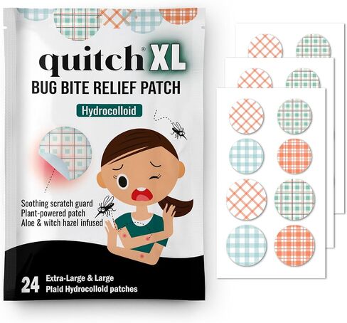 quitch XL منقوشة علة لدغة حكة الإغاثة التصحيح للأطفال، علة لدغة التصحيح، أساسيات السفر الصيف، البعوض كريم مضاد للحكة بديل الصيف أساسيات المخيم الإغاثة حكة، التخييم الأساسية in Kuwait