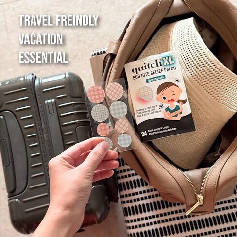 quitch XL منقوشة علة لدغة حكة الإغاثة التصحيح للأطفال، علة لدغة التصحيح، أساسيات السفر الصيف، البعوض كريم مضاد للحكة بديل الصيف أساسيات المخيم الإغاثة حكة، التخييم الأساسية in Kuwait