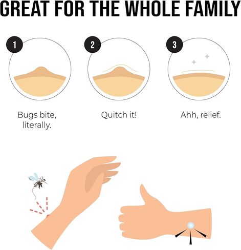 quitch XL منقوشة علة لدغة حكة الإغاثة التصحيح للأطفال، علة لدغة التصحيح، أساسيات السفر الصيف، البعوض كريم مضاد للحكة بديل الصيف أساسيات المخيم الإغاثة حكة، التخييم الأساسية in Kuwait