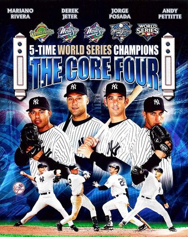 Legends Gallery The Core Four! Jeter, Rivera, Pettitte, and Jorge Posada 8x10 Photo in Saudi Arabia