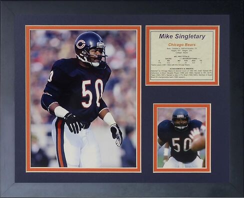 Legends Never Die Mike Singletary Framed Photo Collage, 11x14-Inch, (11463U) in Saudi Arabia