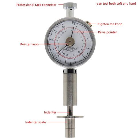 Fruit Hardness Tester Fruit Penetrometer Sclerometer Hand Fruit Durometer Hardness Tester Two Pressure Head SR 8mm SR 11mm 0.5-12kg/cm2 and 1-24kg/cm2 Fruit Hardness Tester Meter Gage in Kuwait