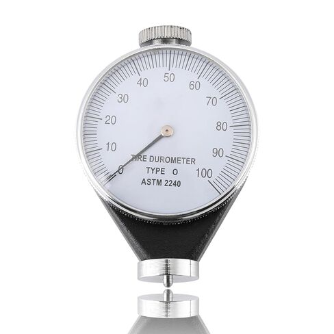 FLEXMAN Rubber Hardness Tester, 0-100 Degrees Shore Rubber Tire Durometer, Portable Waterproof Alloy Hardness Tester Meter for General Hard Rubber, Resin, Acrylic, Glass, Printing Plate (Type O) in Kuwait
