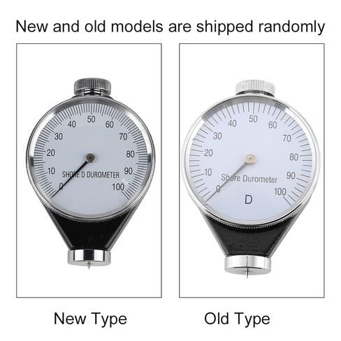 FLEXMAN Rubber Hardness Tester, 0-100 Degrees Shore Rubber Tire Durometer, Portable Waterproof Alloy Hardness Tester Meter for General Hard Rubber, Resin, Acrylic, Glass, Printing Plate (Type O) in Kuwait