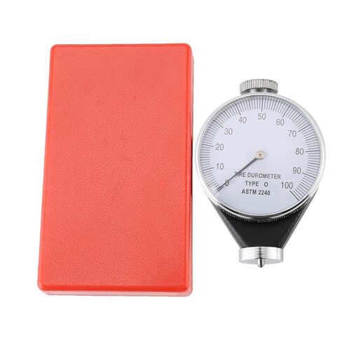 FLEXMAN Rubber Hardness Tester, 0-100 Degrees Shore Rubber Tire Durometer, Portable Waterproof Alloy Hardness Tester Meter for General Hard Rubber, Resin, Acrylic, Glass, Printing Plate (Type O) in Kuwait