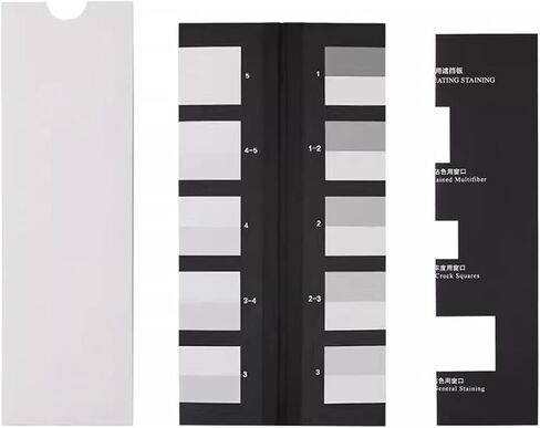 Textile Color Grey Card, Standard Grey Scale for Assessing Staining, Grey Scale for Assessing Change in Color, 5-Level Color Fastness, for Dry Wet Rubbing Fastness or Surface Stability Tester in Kuwait
