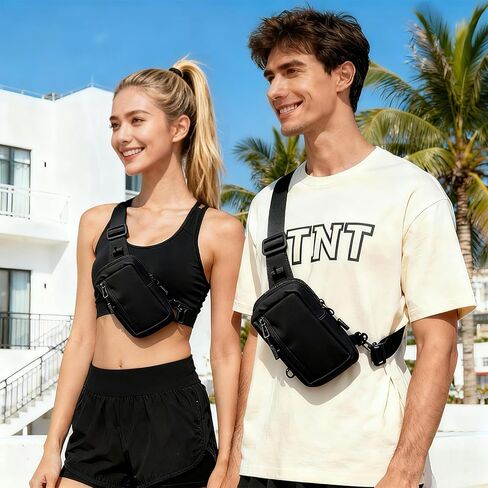 GORELAX Small Crossbody Sling Bag Compact Chest Pack for Men Women EDC Phone Purse Running Hiking Travel in Kuwait