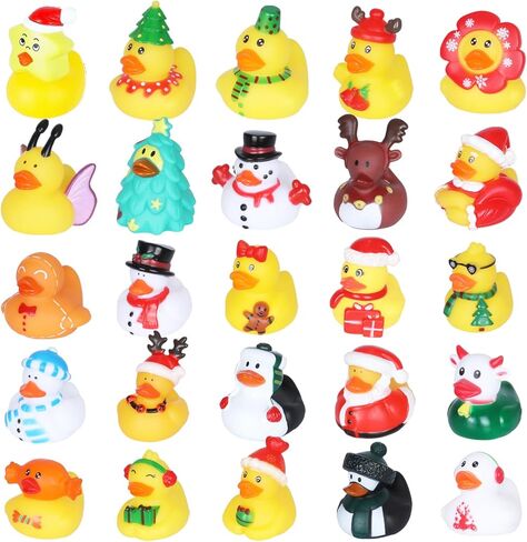 24 Pcs Jesus Rubber Ducks with 6 Color Easter Jesus Loves You Ducks for Kids Toddler Hide and Seek Religious Party Favors Baby Bath Toy Sunday School Baptism in Kuwait
