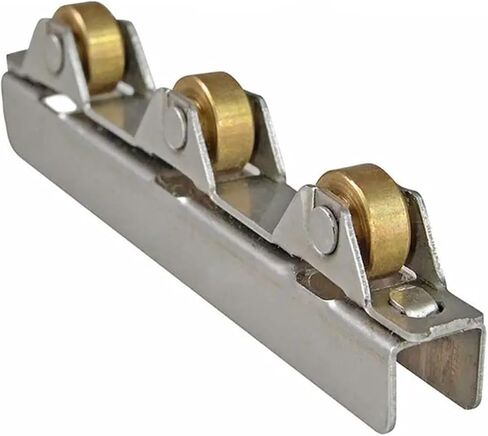 4PCS/Set Frameless Glass Door and Window Pulley with 3 Copper Wheels for 8-10mm Thick Glass, Sliding Glass Door Roller Assembly (Size : for 8mm Glass) in Kuwait