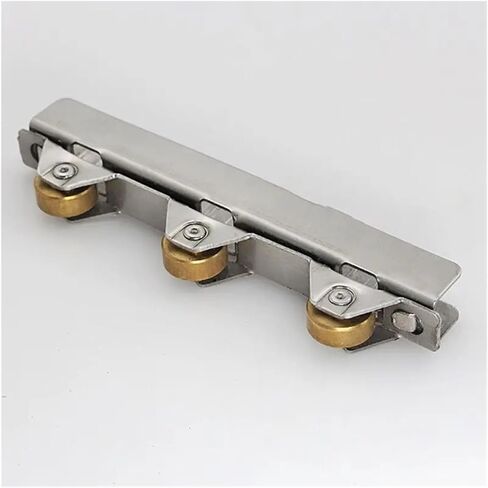 4PCS/Set Frameless Glass Door and Window Pulley with 3 Copper Wheels for 8-10mm Thick Glass, Sliding Glass Door Roller Assembly (Size : for 8mm Glass) in Kuwait