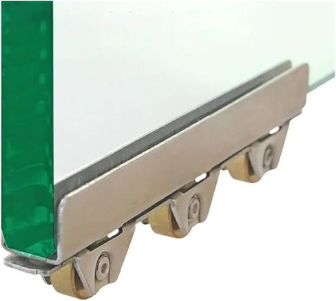 4PCS/Set Frameless Glass Door and Window Pulley with 3 Copper Wheels for 8-10mm Thick Glass, Sliding Glass Door Roller Assembly (Size : for 8mm Glass) in Kuwait