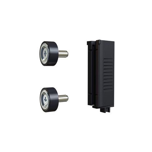 Crowd Control Warehouse - CCW Series WMB-230 Magnetic Wall Mount Retractable Belt Barrier - 30 Foot, Black Belt with Black ABS Case in Saudi Arabia