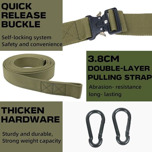 حزام سحب الزلاجات، حزام وزن قابل للتعديل للسحب مع شريطين للسحب، حزام لسحب الزلاجات (مقاس واحد) in Kuwait